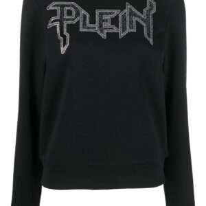 Philipp Plein  LS Crystal logo-appliqué T-shirt