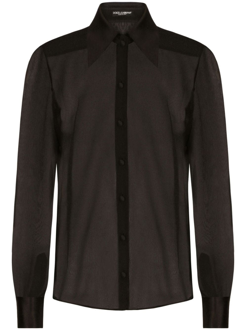 Dolce & Gabbana semi-sheer mesh shirt