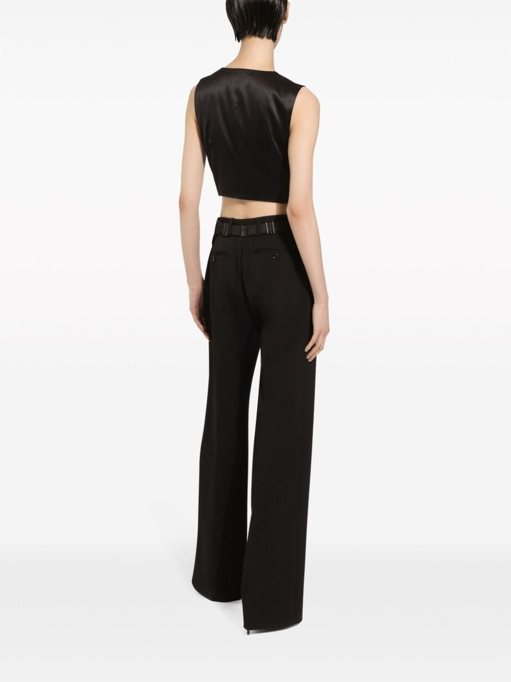 Dolce & Gabbana number-patch tailored cropped vest - Image 4