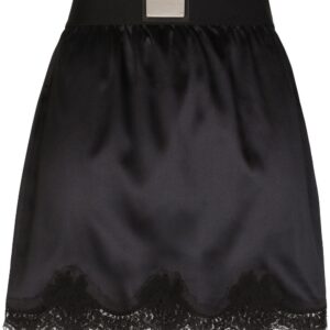 Dolce & Gabbana  lace-trim satin miniskirt