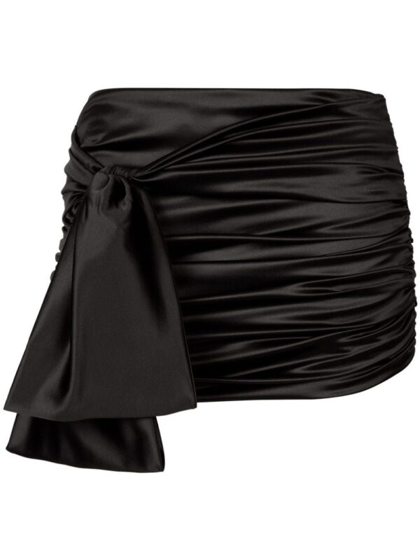 Dolce & Gabbana  knot-detail satin miniskirt