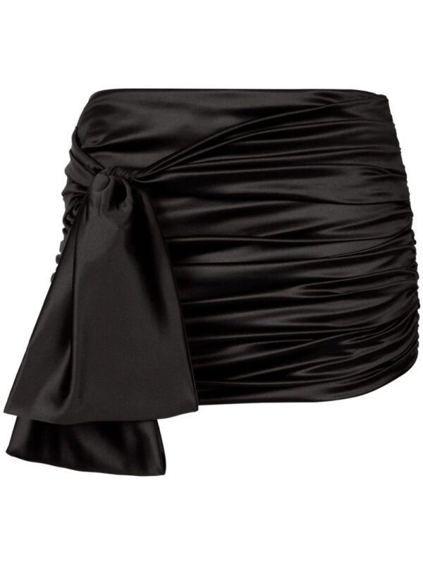 Dolce & Gabbana  knot-detail satin miniskirt