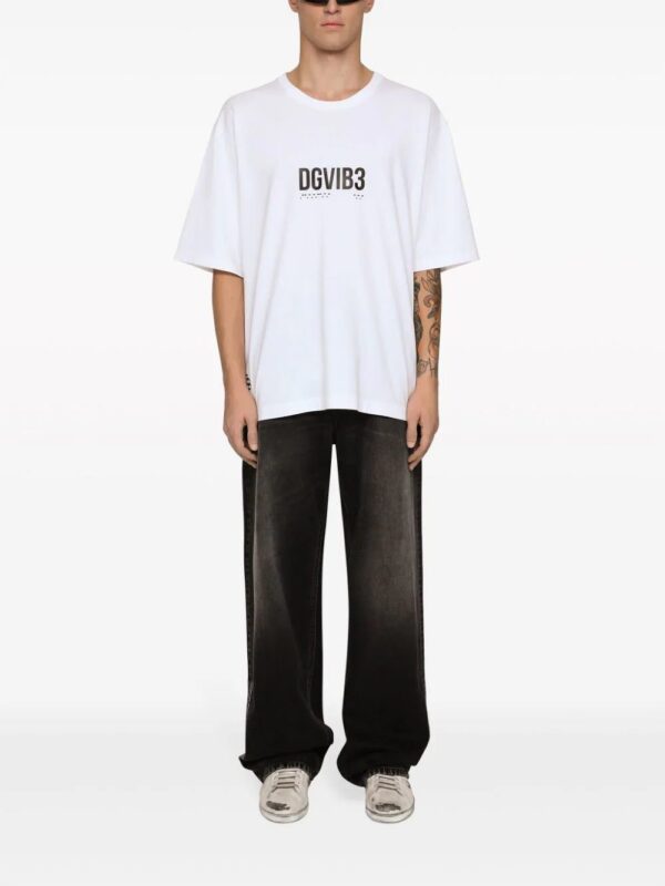 Dolce & Gabbana DG VIBE  logo-print cotton T-shirt - Image 2