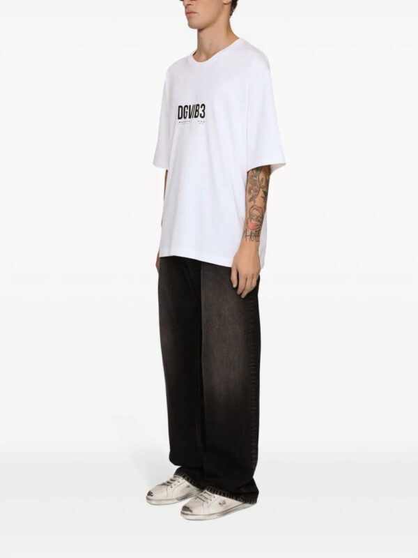 Dolce & Gabbana DG VIBE  logo-print cotton T-shirt - Image 3