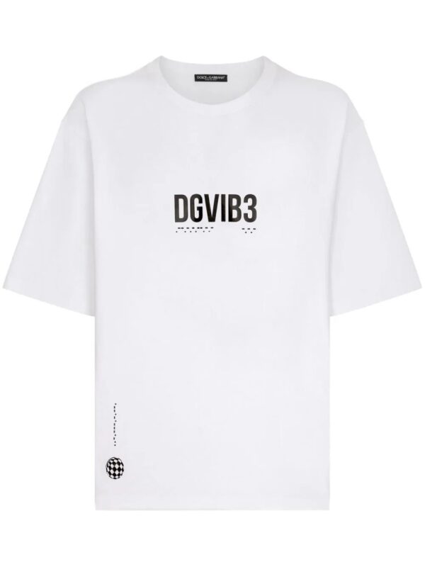 Dolce & Gabbana DG VIBE  logo-print cotton T-shirt
