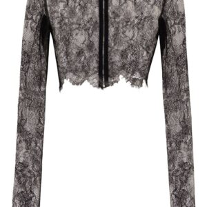 Dolce & Gabbana sheer lace cropped top