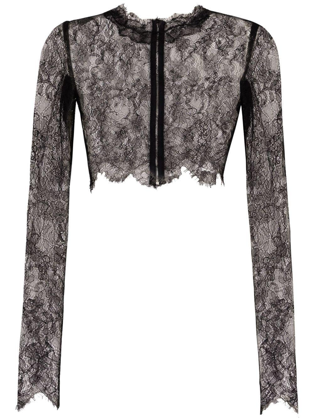 Dolce & Gabbana sheer lace cropped top