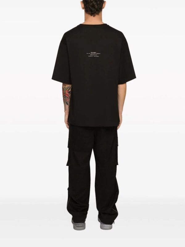 Dolce & Gabbana DG VIBE  slogan-print cotton T-shirt+ - Image 4