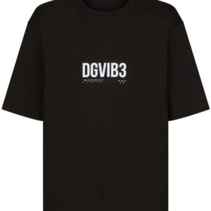Dolce & Gabbana DG VIBE slogan-print cotton T-shirt+