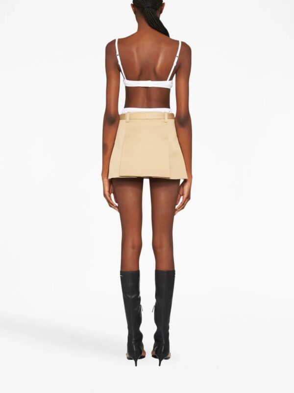 Miu Miu  belted chino miniskirt - Image 4