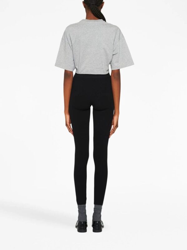 Miu Miu  logo-print cropped cotton T-shirt - Image 4