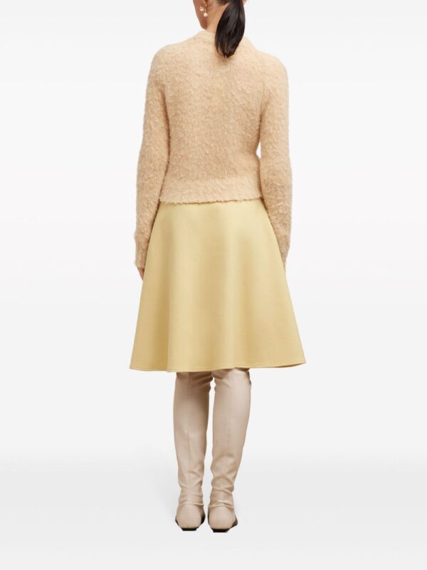 AMI Paris  viring-wool blend A-line skirt - Image 4