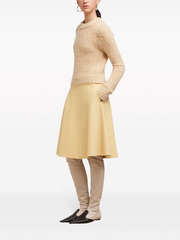 AMI Paris  viring-wool blend A-line skirt - Image 3