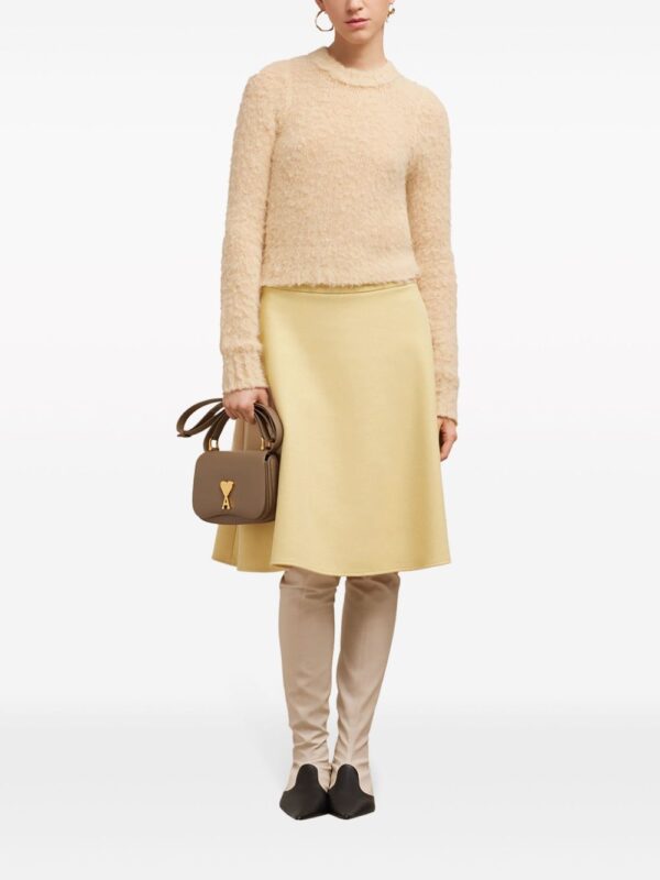 AMI Paris  viring-wool blend A-line skirt - Image 2