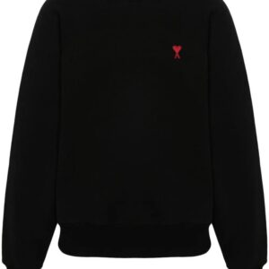 AMI Paris  logo-embroidered organic-cotton sweatshirt