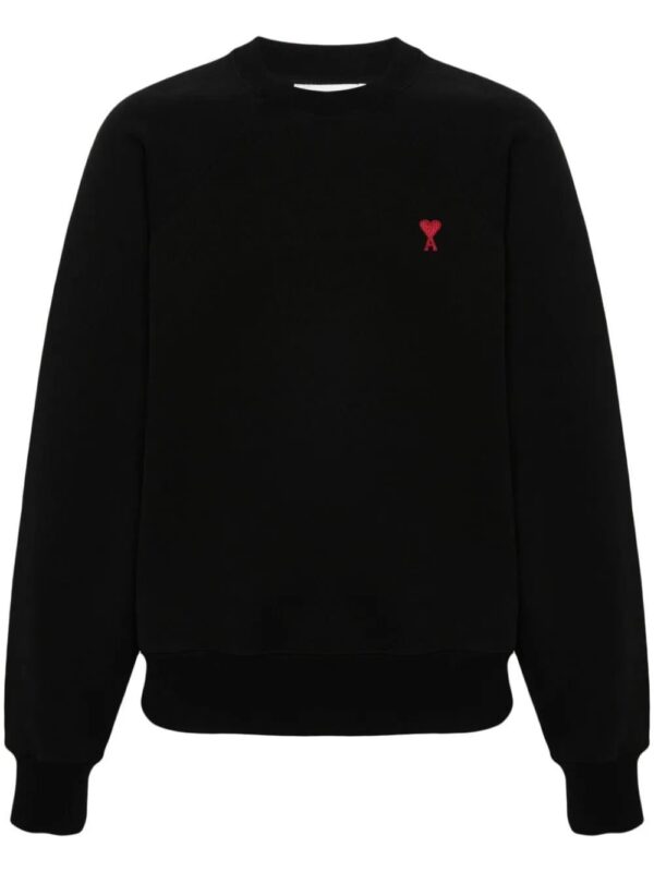AMI Paris  logo-embroidered organic-cotton sweatshirt
