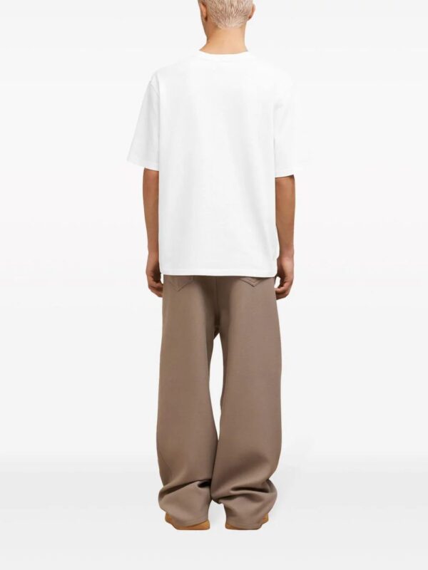 AMI Paris  logo-embroidered organic cotton T-shirt - Image 3