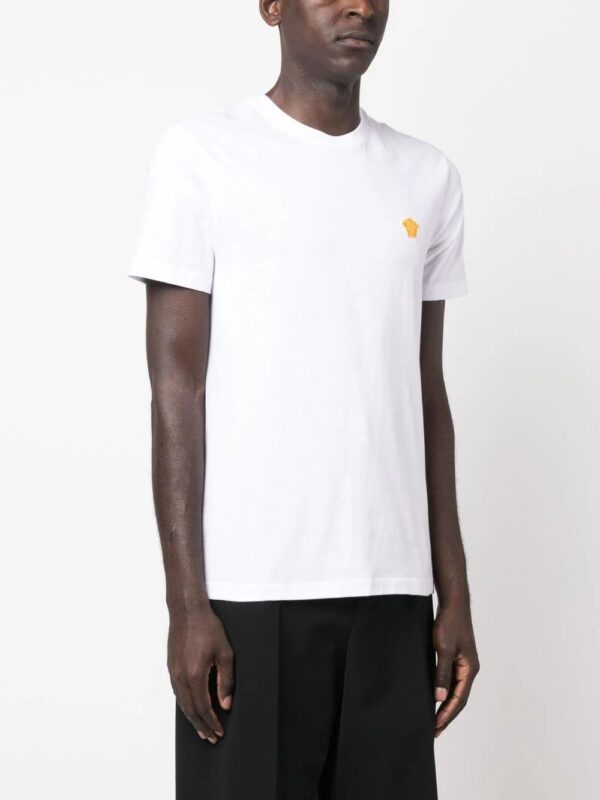 Versace  Medusa-embroidered cotton T-shirt - Image 3