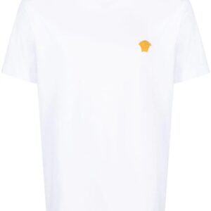 Versace  Medusa-embroidered cotton T-shirt