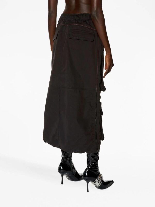 Diesel  O-Mirt cargo-pocket elasticated midi skirt - Image 4