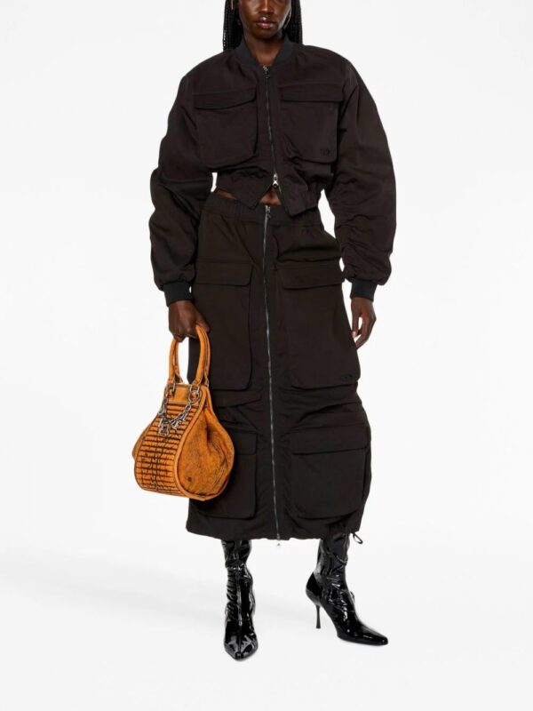 Diesel  O-Mirt cargo-pocket elasticated midi skirt - Image 2
