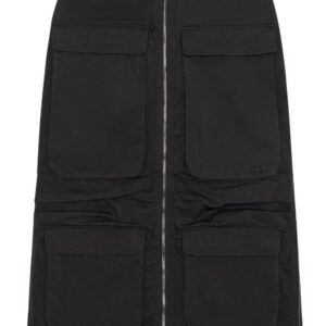Diesel  O-Mirt cargo-pocket elasticated midi skirt