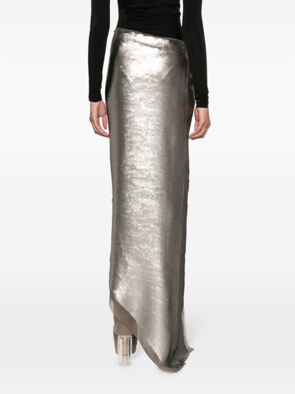 Rick Owens  sequinned side-slit skirt