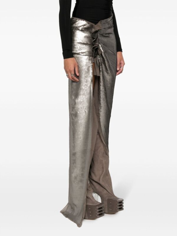 Rick Owens  sequinned side-slit skirt - Image 3
