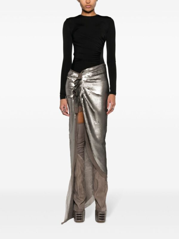 Rick Owens  sequinned side-slit skirt - Image 2