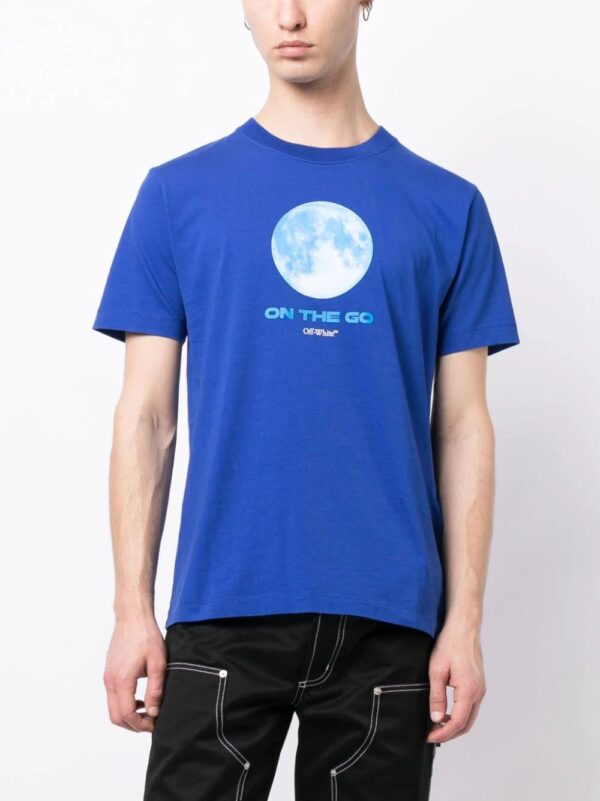 Off-White  On The Go Moon cotton T-shirt - Image 3