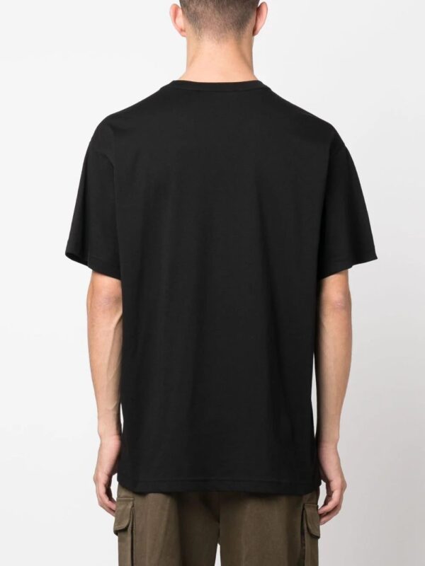 Versace Jeans Couture  flocked-logo cotton T-shirt - Image 4