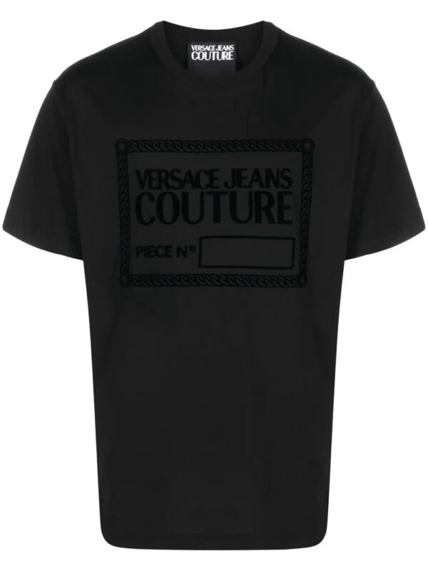 Versace Jeans Couture  flocked-logo cotton T-shirt