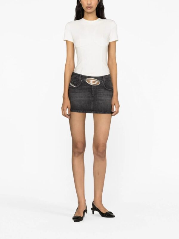 Diesel  De-Ron S2 low-rise denim miniskirt - Image 2