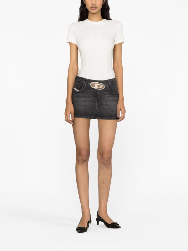 Diesel  De-Ron S2 low-rise denim miniskirt - Image 2