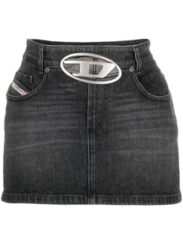 Diesel  De-Ron S2 low-rise denim miniskirt