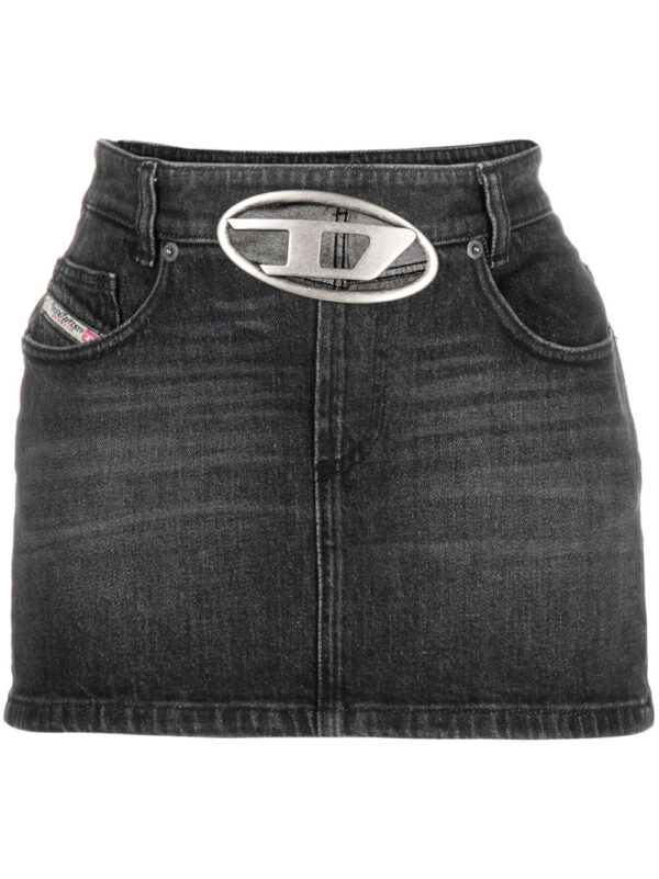 Diesel  De-Ron S2 low-rise denim miniskirt