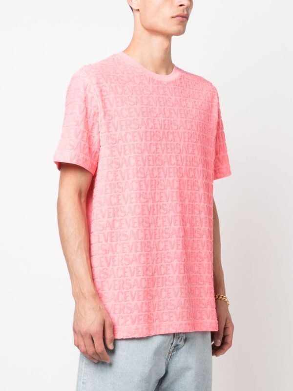 Versace  logo-embossed cotton T-shirt - Image 3
