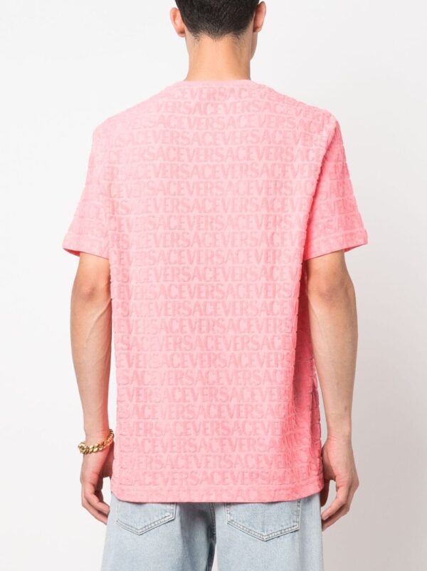 Versace  logo-embossed cotton T-shirt - Image 5