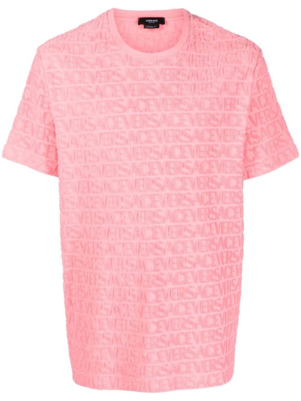 Versace  logo-embossed cotton T-shirt