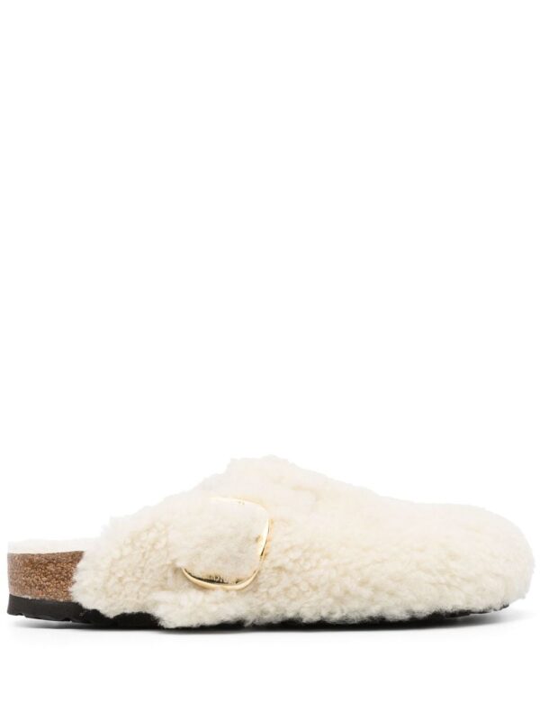 Birkenstock Boston buckled platform slides