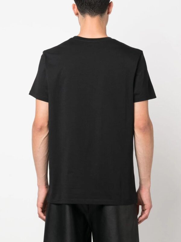 Balmain  flocked-logo cotton T-shirt - Image 4
