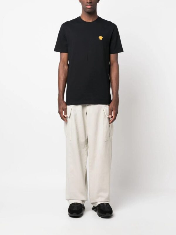 Versace  Medusa-embroidered cotton T-shirt - Image 2