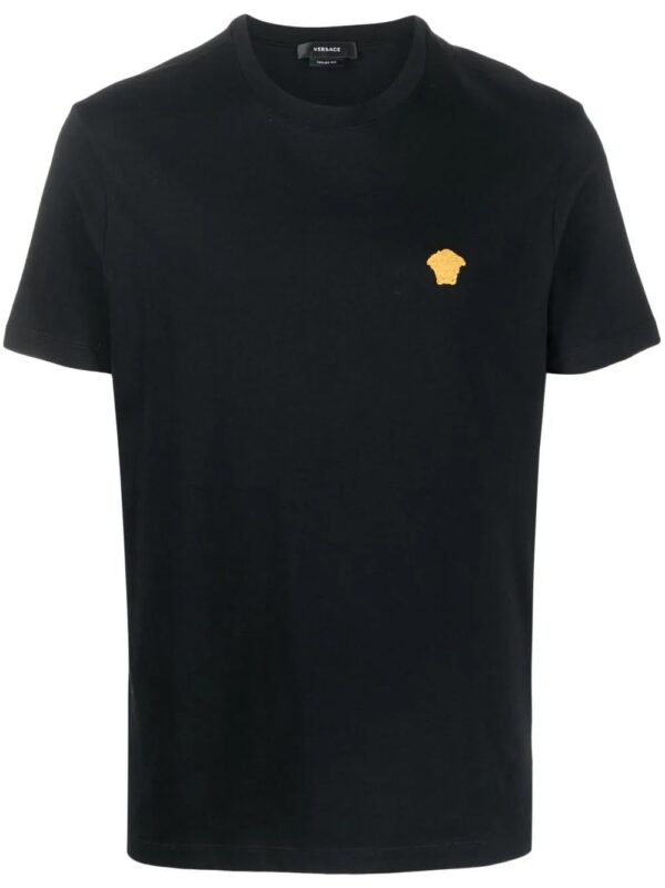 Versace  Medusa-embroidered cotton T-shirt
