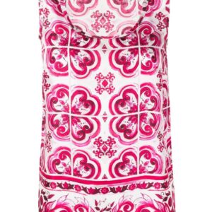 Dolce & Gabbana Majolica-print silk blouse