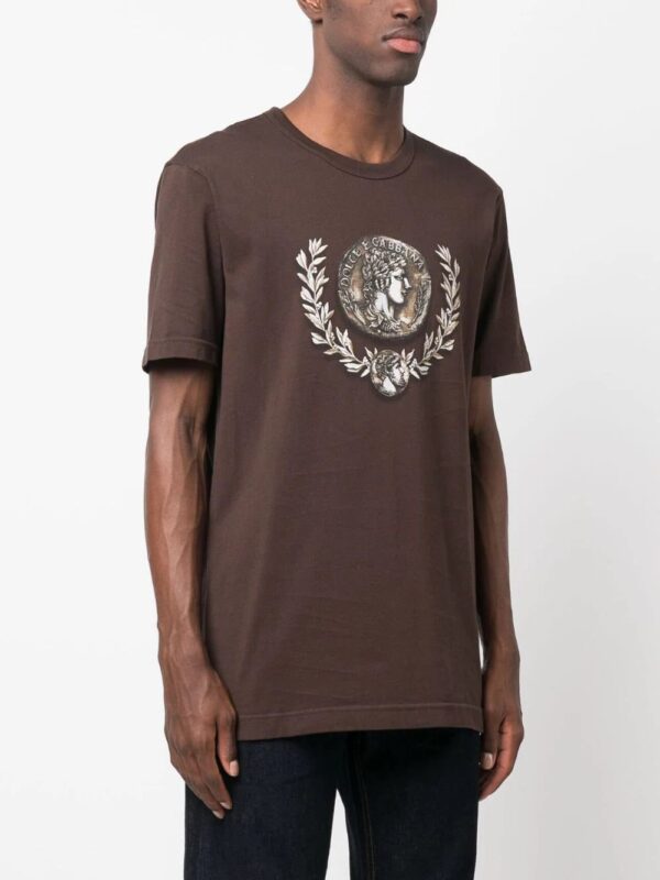 Dolce & Gabbana  coin-print cotton T-shirt - Image 3