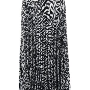 Karl Lagerfeld  animal-print pleated skirt