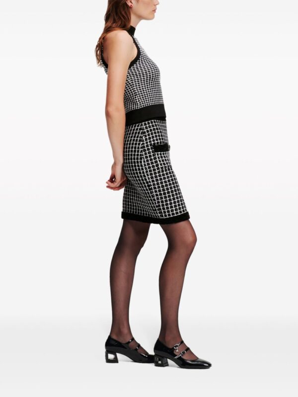 Karl Lagerfeld  bouclé two-pocket pencil skirt - Image 4