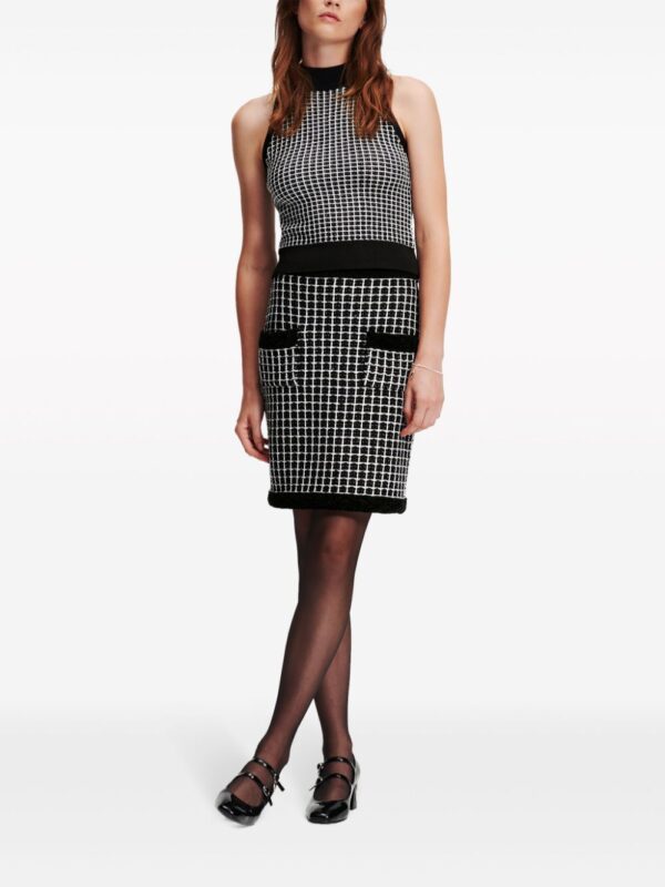 Karl Lagerfeld  bouclé two-pocket pencil skirt - Image 3
