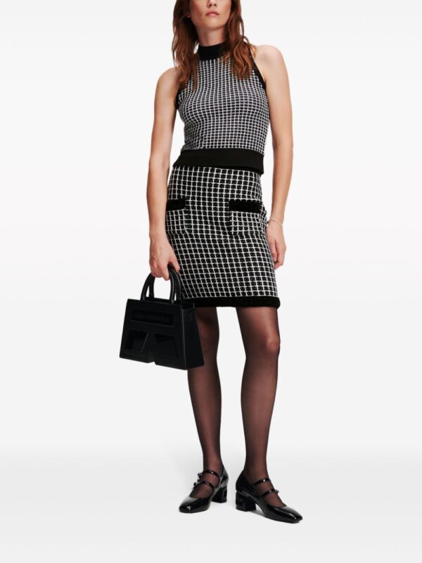 Karl Lagerfeld  bouclé two-pocket pencil skirt - Image 2