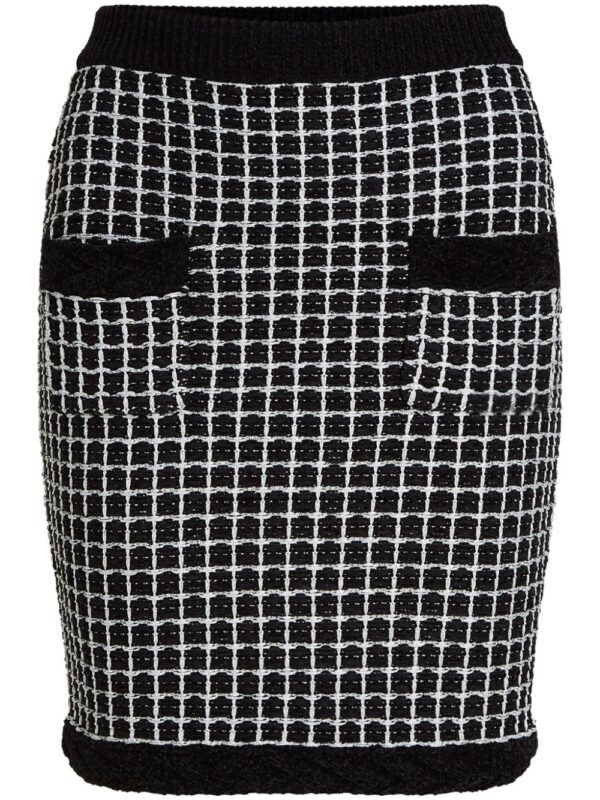 Karl Lagerfeld  bouclé two-pocket pencil skirt